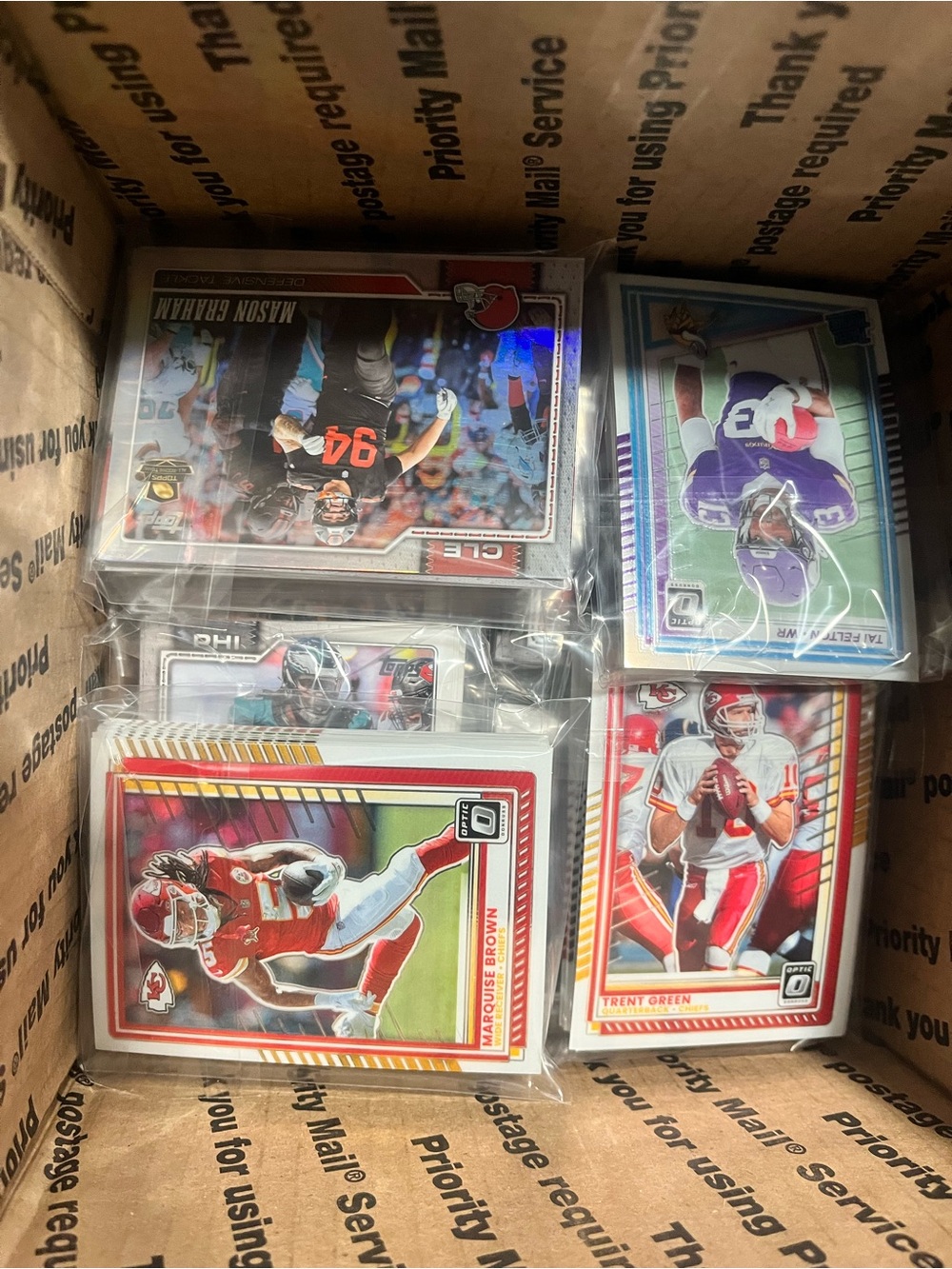 NFL Card Lot optic and flagship 2026 11 packs